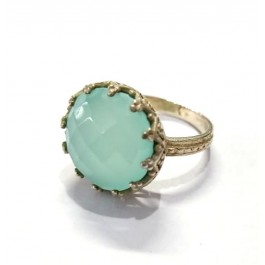 Blue Chalcedony Rings, 925 Silver Rings, Handmade Rings, Engagement rings